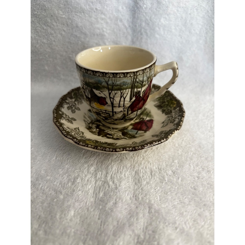 Johnson Brothers The Friendly Village The Ice House Tea Cup and Saucer Set - Picture 4 of 8